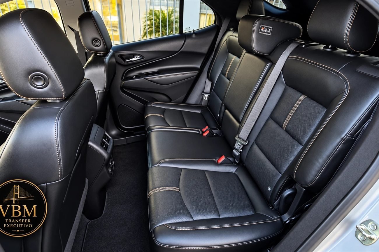 Bancos traseiros em couro da Chevrolet Spin